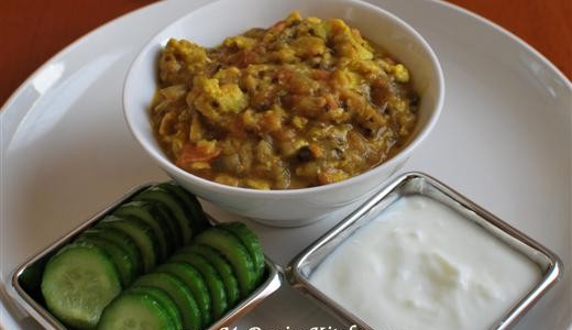 Mirza Ghassemi ~ A Persian Eggplant, Tomato, and Egg Dish