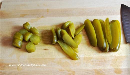 Persian Pickled Cucumbers