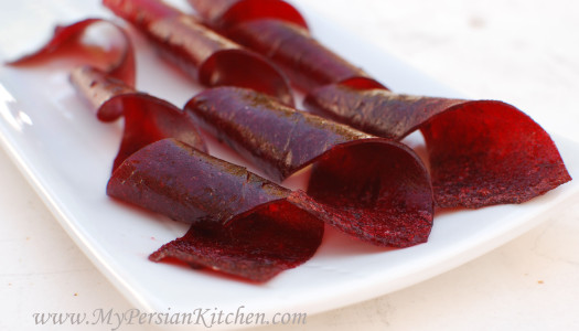 Lavashak ~ Persian Fruit Roll