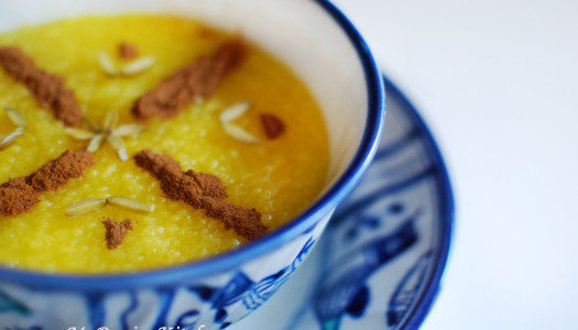 Sholeh Zard ~ Persian Saffron Rice Pudding