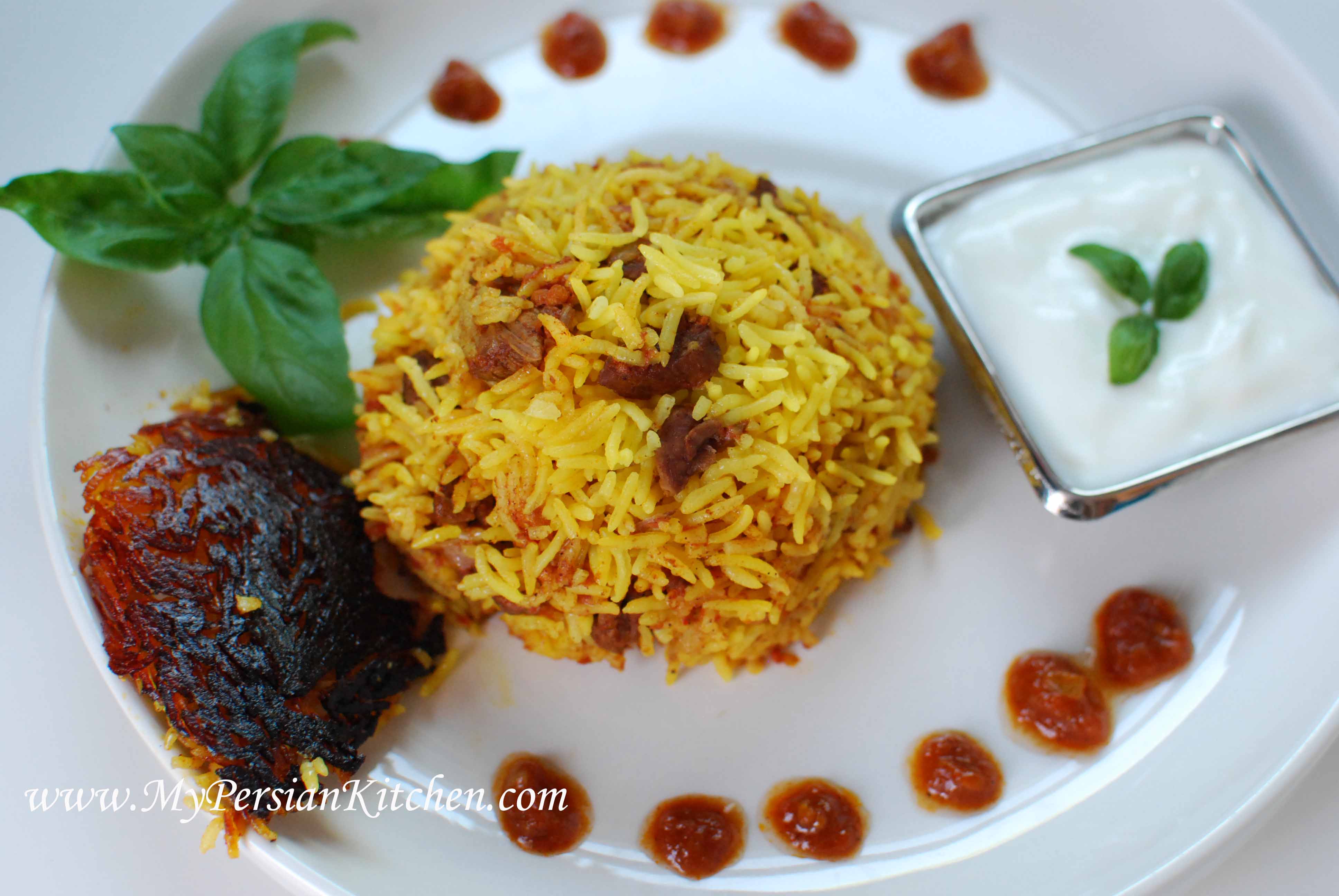 Estamboli or Eslamboli Polow ~ Persian Tomato Rice