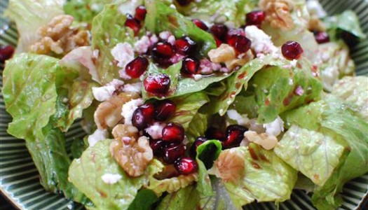 Festive Salad with Pomegranate Vinaigrette