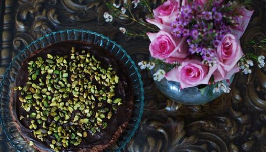 Chocolate Shortbread with Pistachios