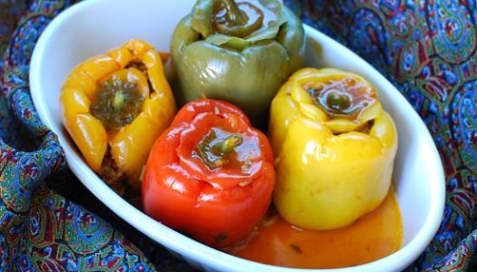 Dolmeh Felfel ~ Persian Stuffed Bell Peppers