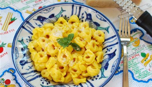 Tortellini with Saffron Sauce