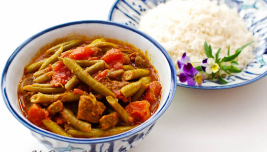 Khoresht Lubia Sabz ~ Persian Green Bean Stew