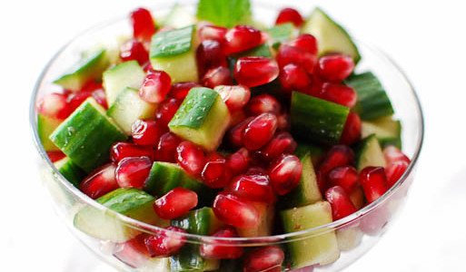 Cucumber & Pomegranate Salad