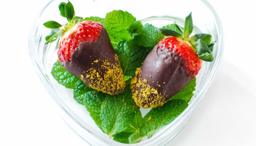 Chocolate & Pistachio Covered Strawberries