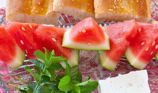 Persian Breakfast: Feta & Watermelon