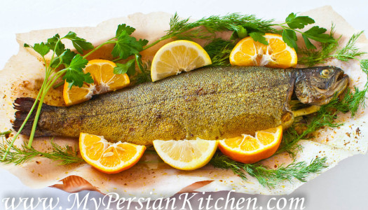 Ghezel Ala ba Narenj ~ Trout with Bitter Orange