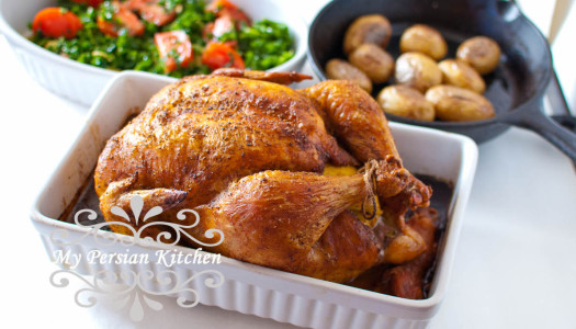 Perfectly Roasted Chicken with Advieh